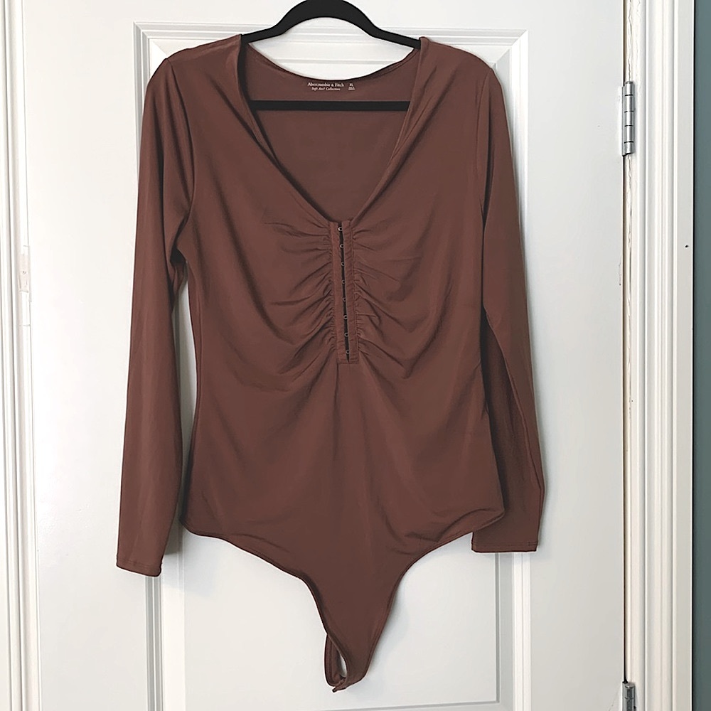 Abercrombie & Fitch Brown Bodysuit Size XL